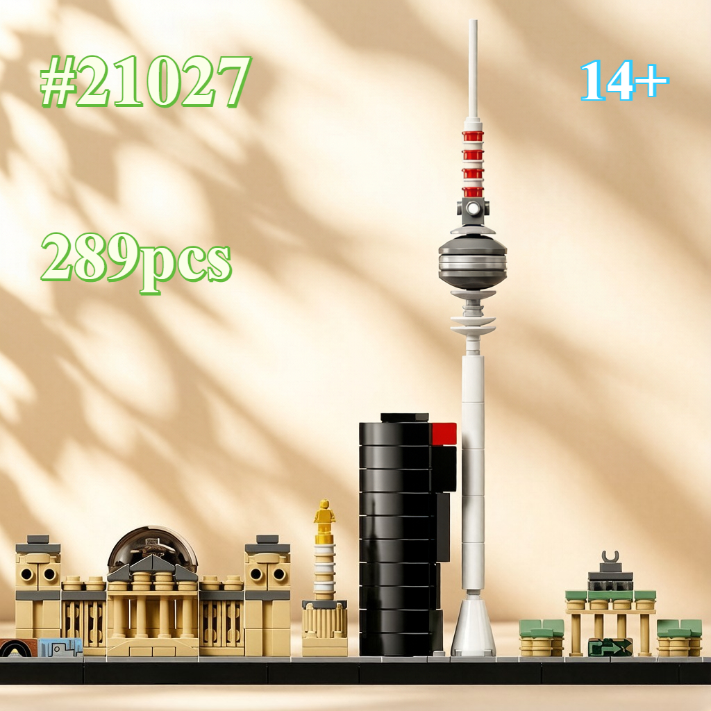 Lego Building Blocks - Berlin Skyline Series 21027 Building Blocks
