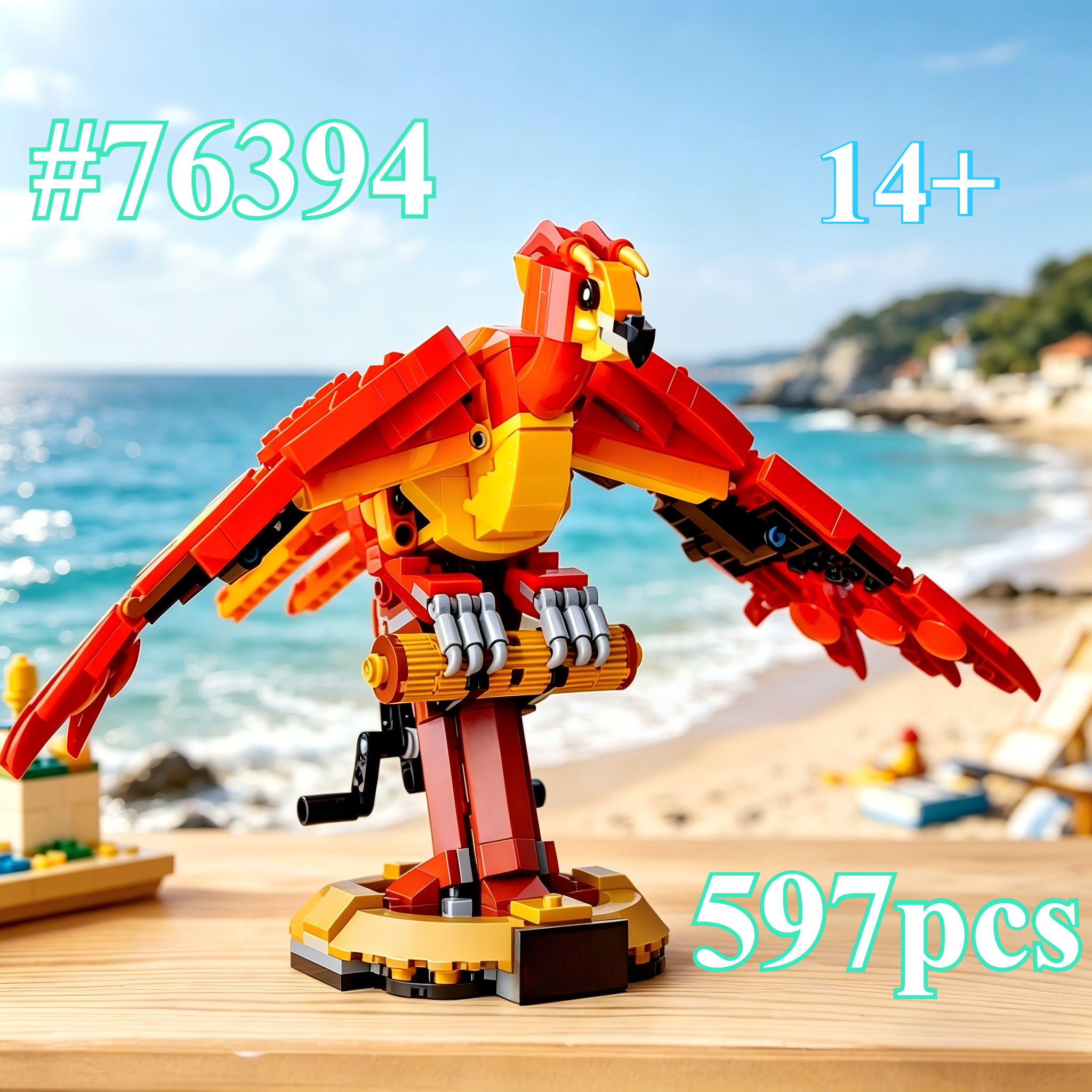 Lego Building Blocks - Magic World Fire Phoenix76394 Building Blocks