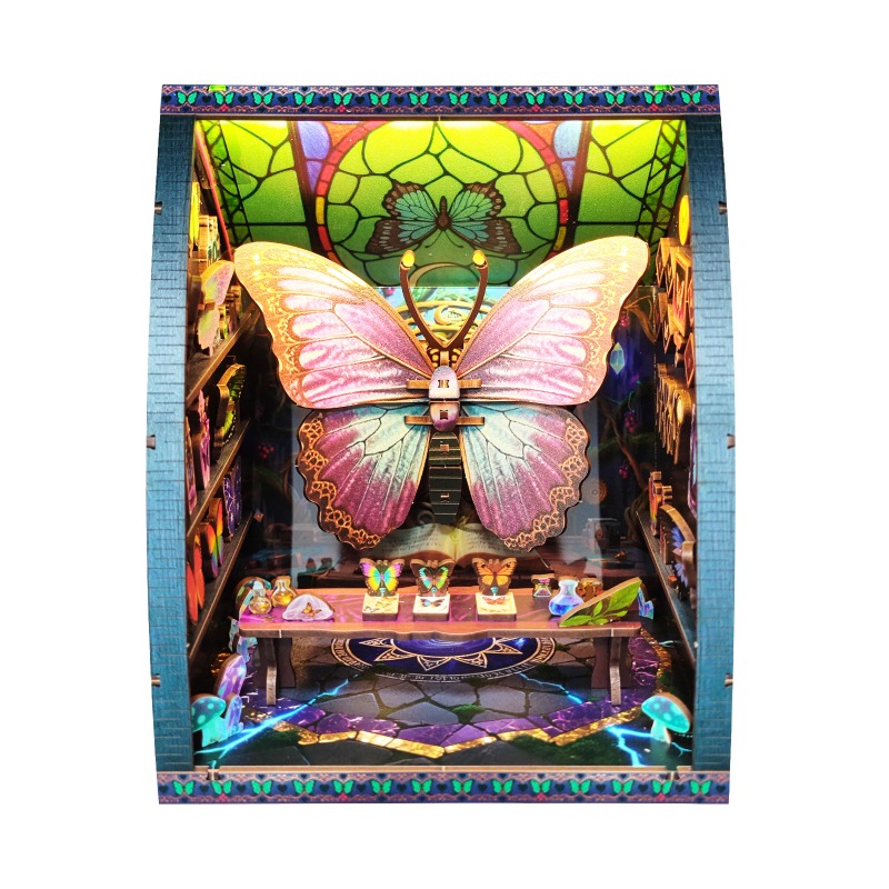 Kids Toys Unique - 3D Butterfly Room Wooden Puzzle Adults