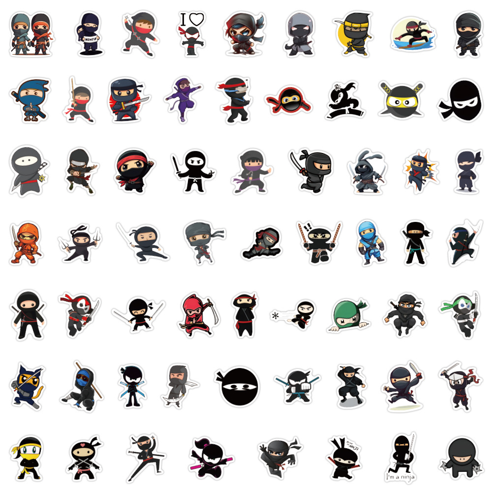60PCS Ninja Samurai Cartoon Im - Kids Toys Cartoon Images recensione e prezzo