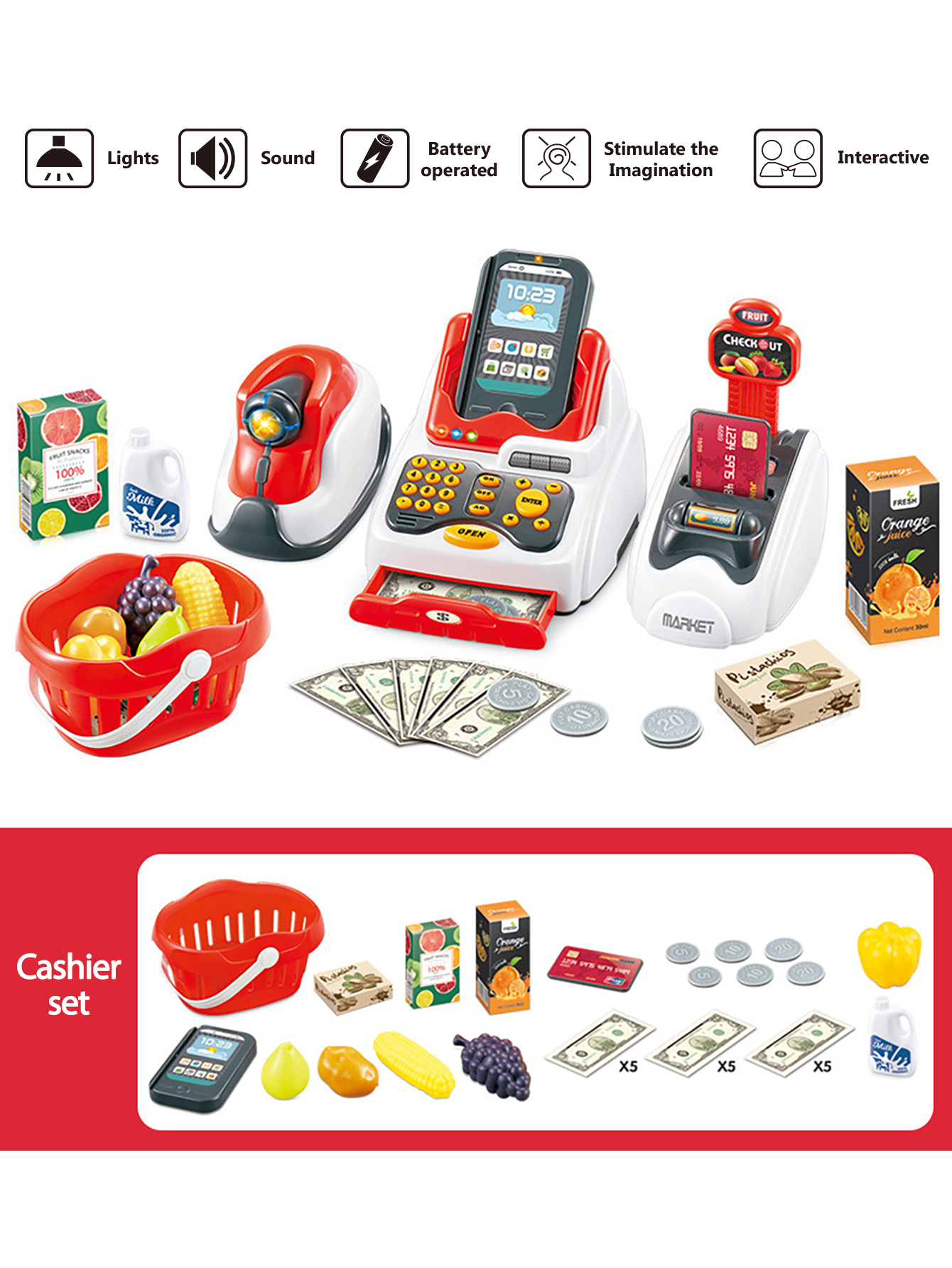 Grocery Store Pretend Play Ele - Kids Toys Stores recensione e prezzo