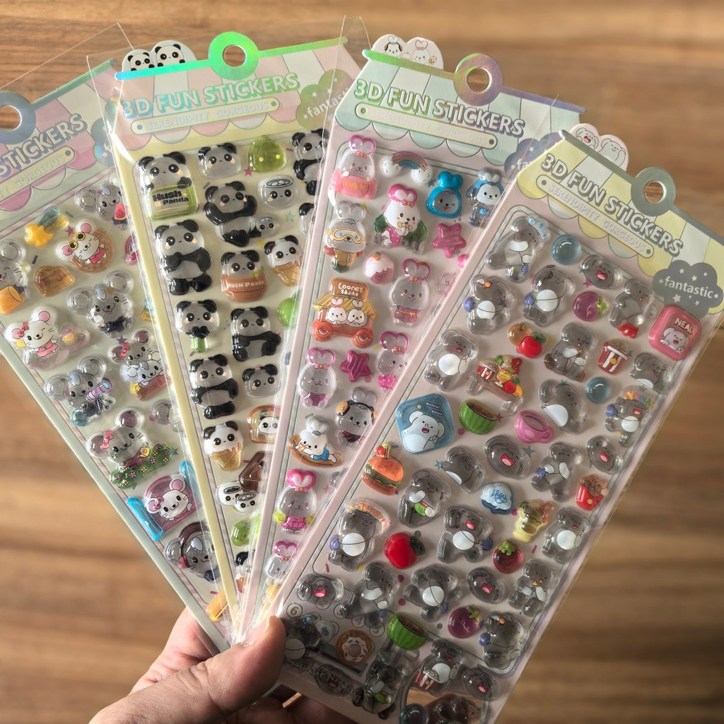 4Pcs 3D Embossed Crystal Anima - Kids Toys Stores recensione e prezzo