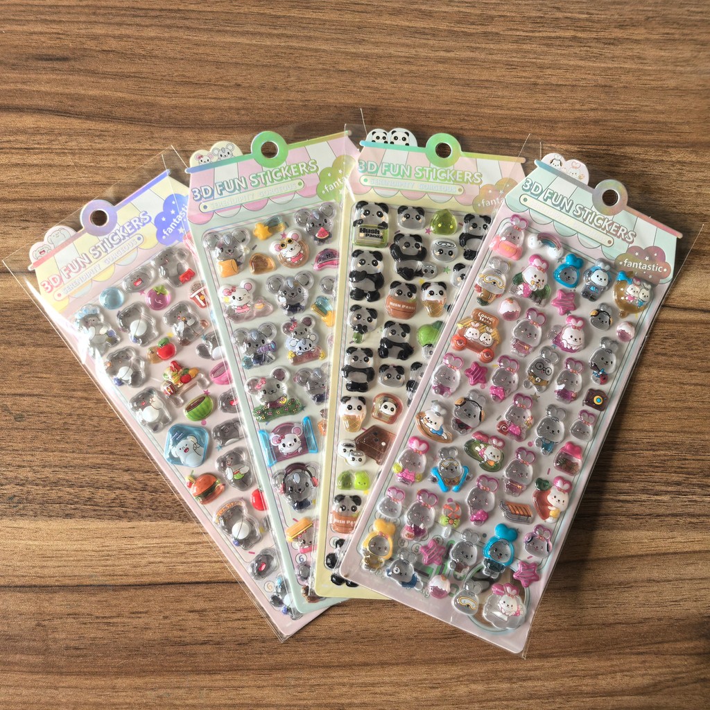 4Pcs 3D Embossed Crystal Anima - Kids Toys Stores recensione e prezzo