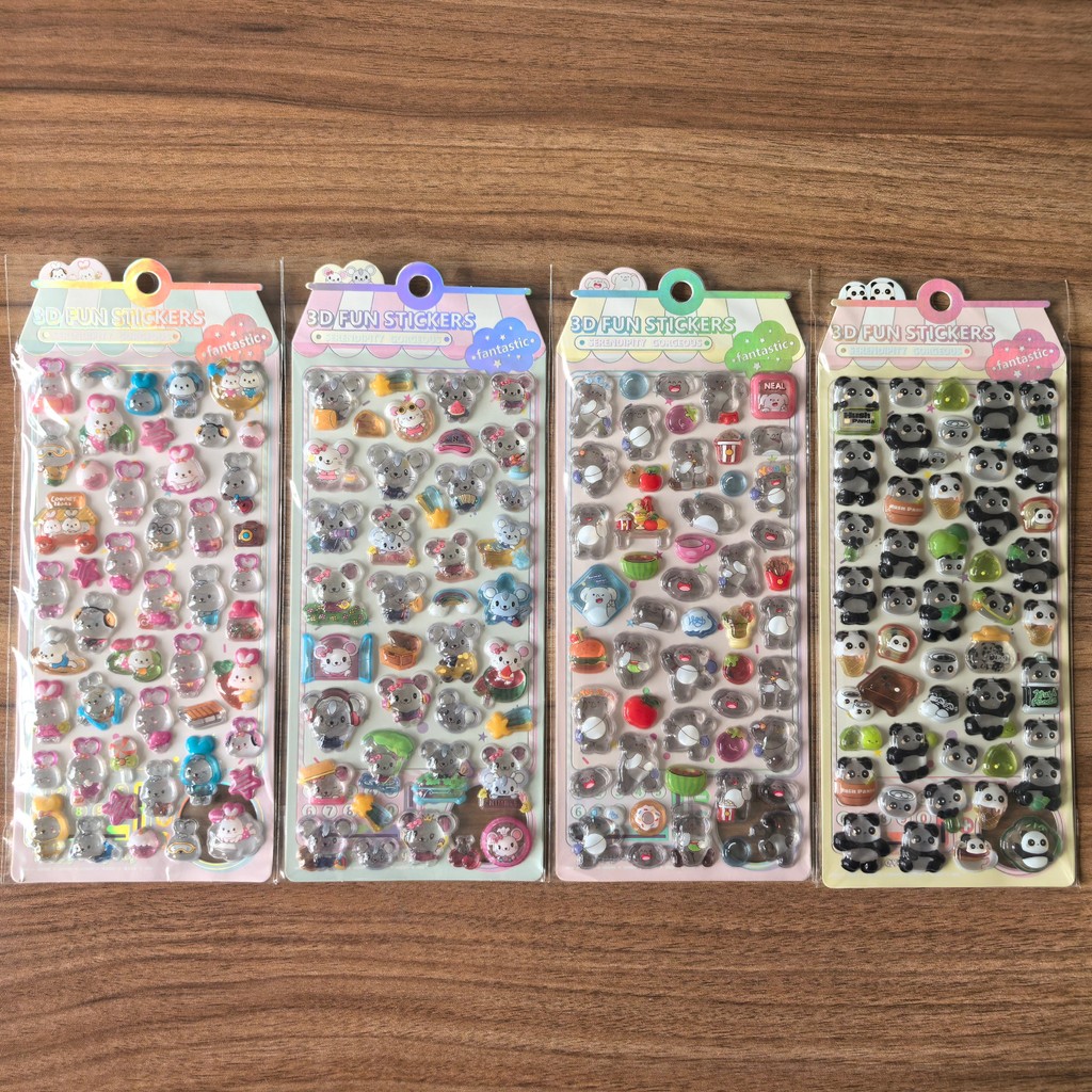 4Pcs 3D Embossed Crystal Anima - Kids Toys Stores recensione e prezzo