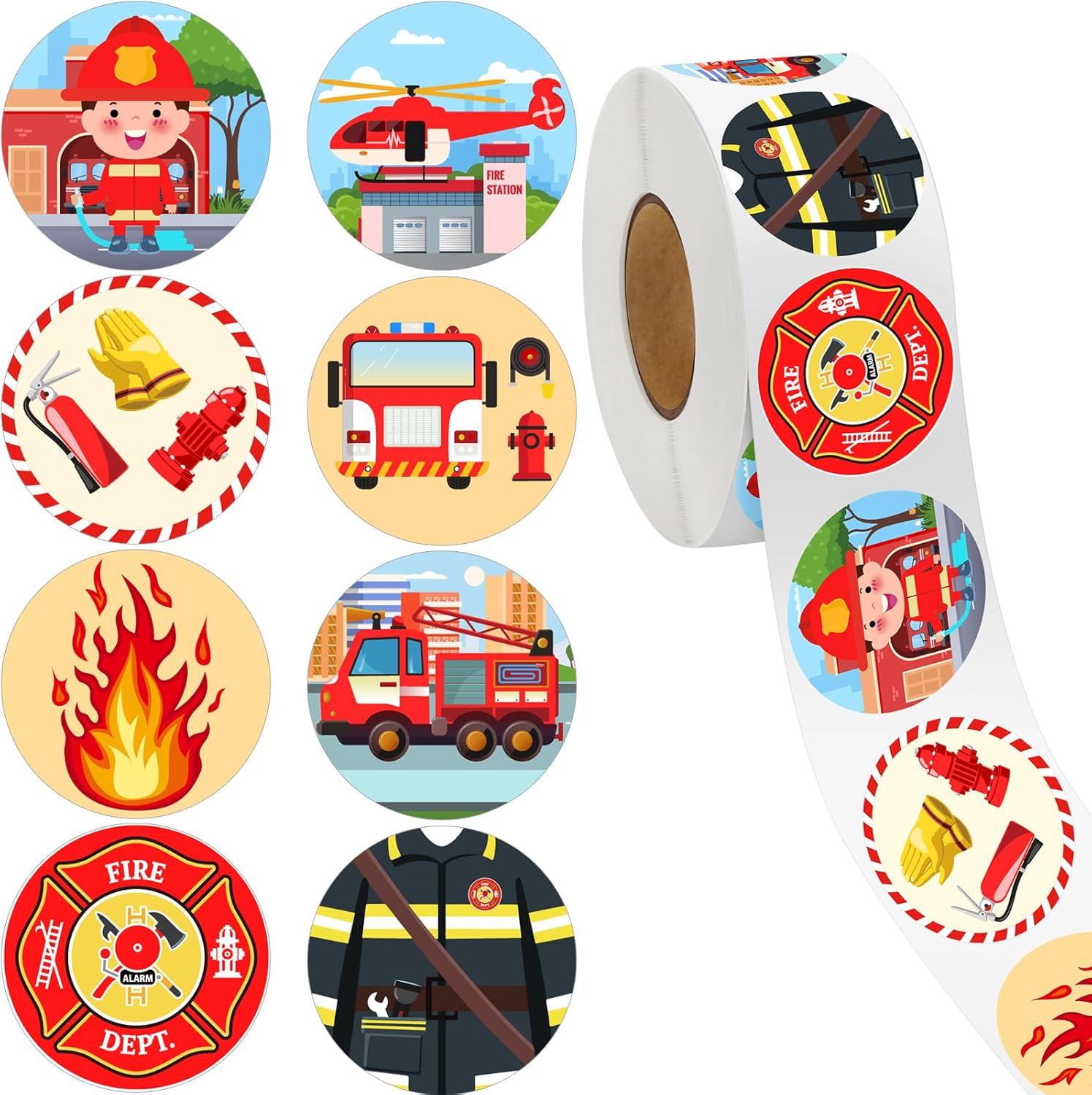 500Pcs Police Stickers Firefig - Kids Toys Names recensione e prezzo