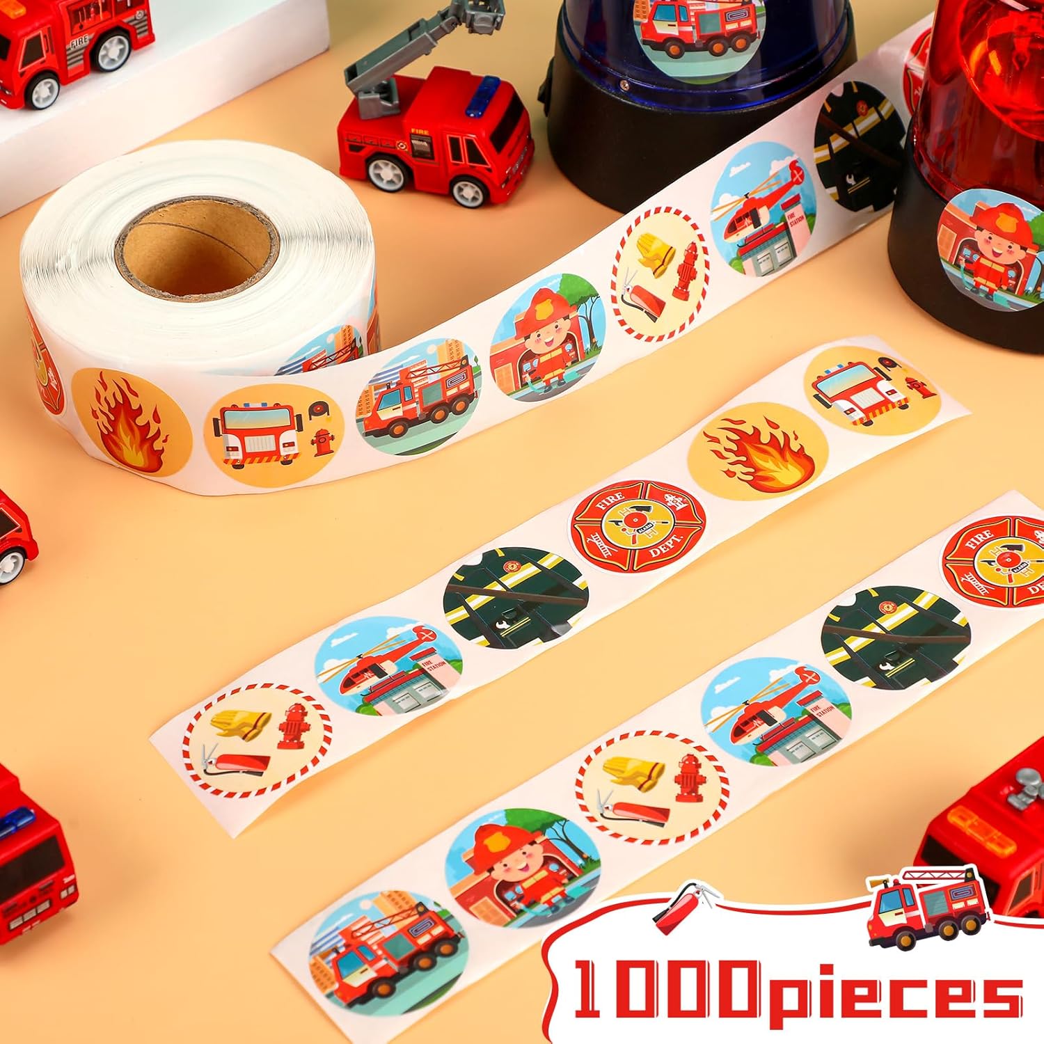 500Pcs Police Stickers Firefig - Kids Toys Names recensione e prezzo