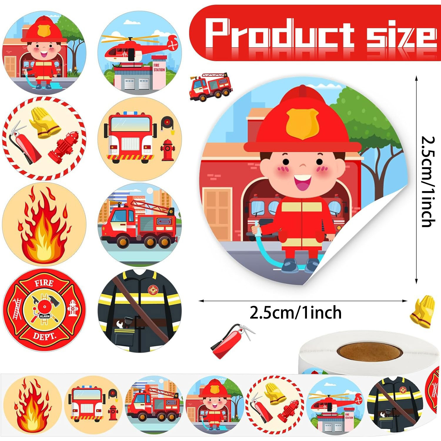 500Pcs Police Stickers Firefig - Kids Toys Names recensione e prezzo