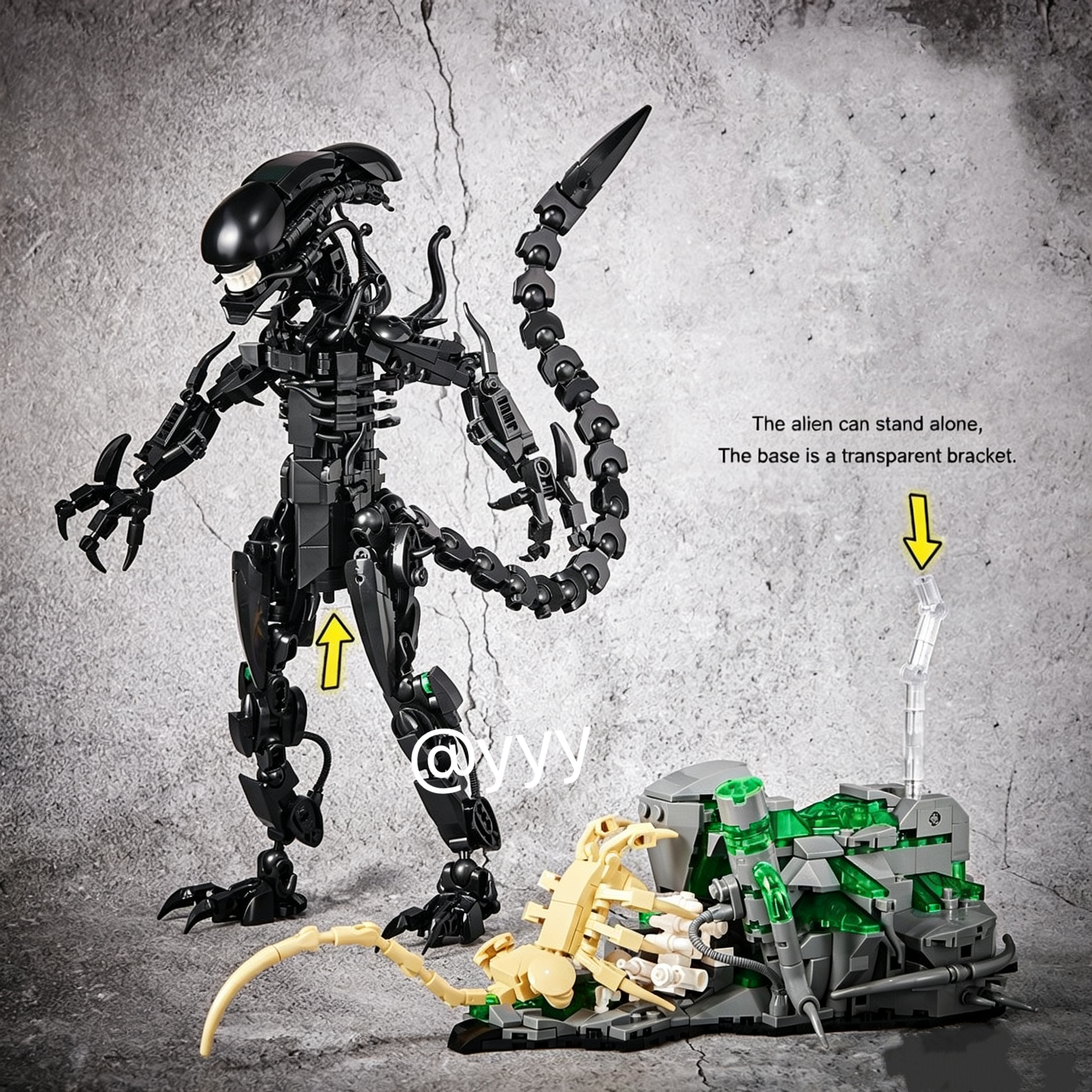 New/958PCS Black Alien Xenomor - Xenomorph Kids Toys recensione e prezzo