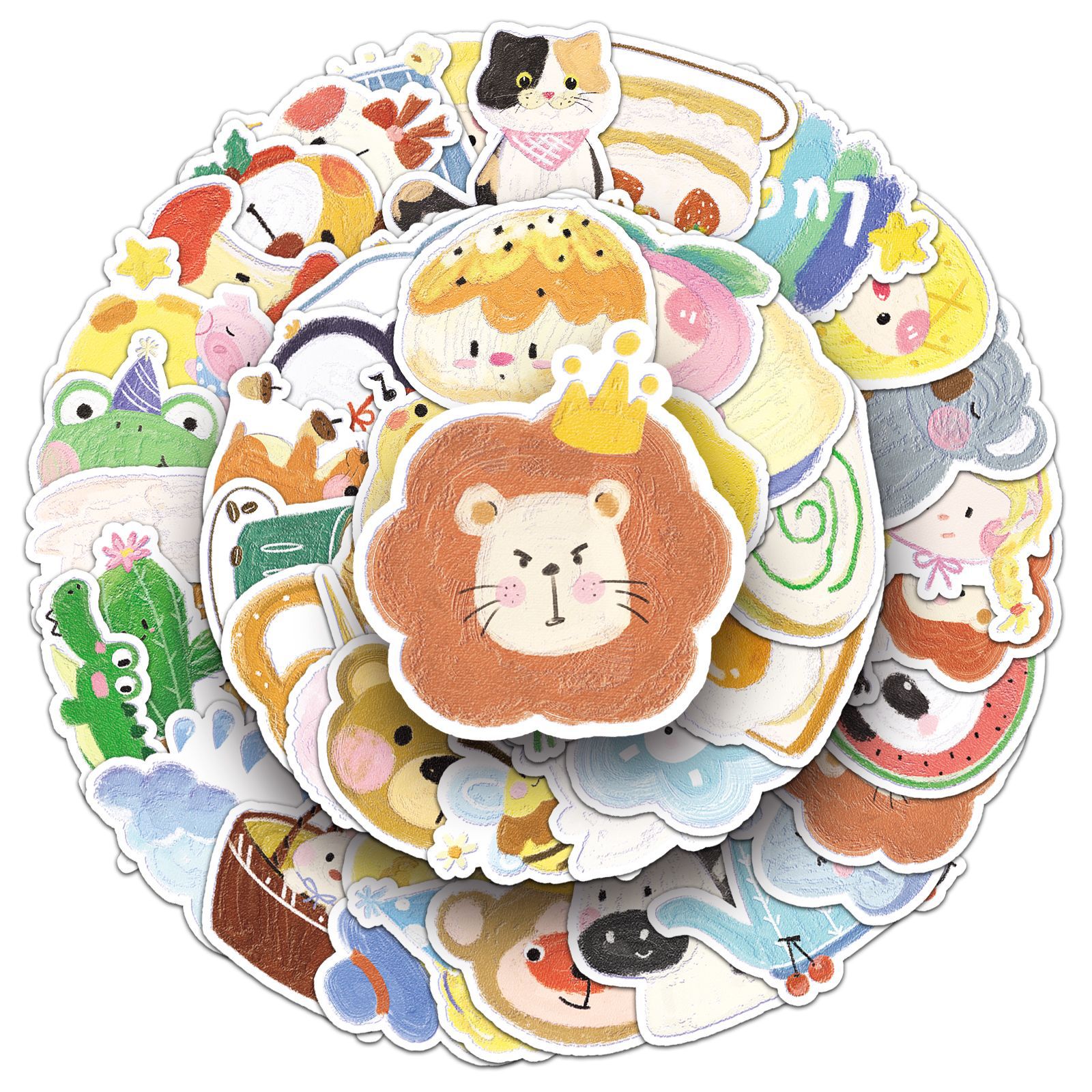 50PCS Oil Painting Style Stick - Kids Toys Cartoon Images recensione e prezzo