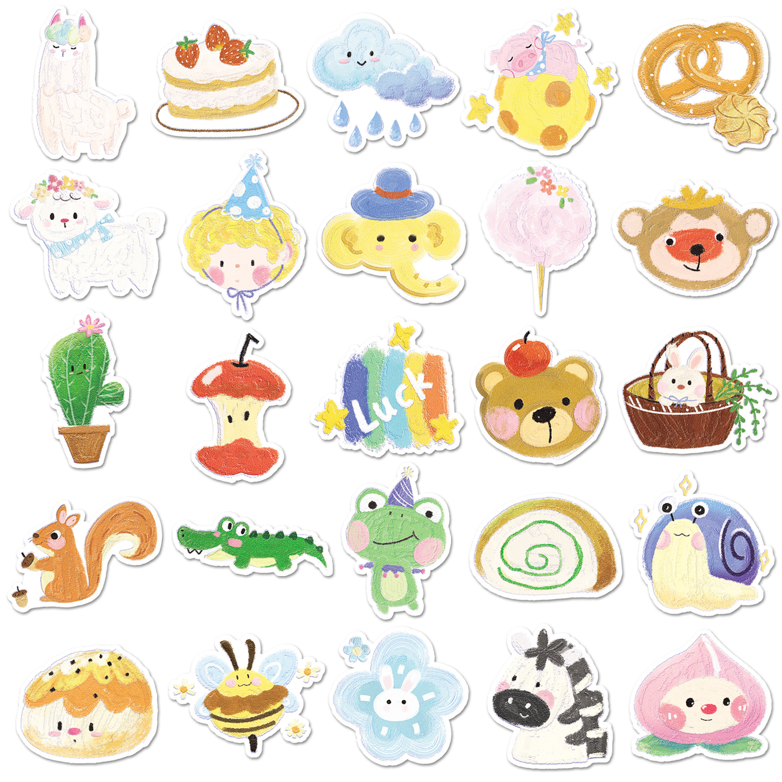 50PCS Oil Painting Style Stick - Kids Toys Cartoon Images recensione e prezzo