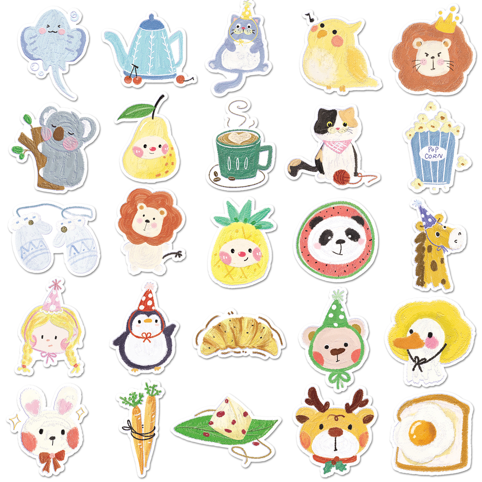 50PCS Oil Painting Style Stick - Kids Toys Cartoon Images recensione e prezzo