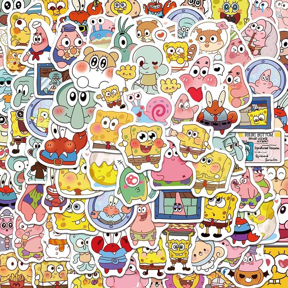100pCS SpongeBob SquarePants S - Kids Toys Cartoon Images recensione e prezzo