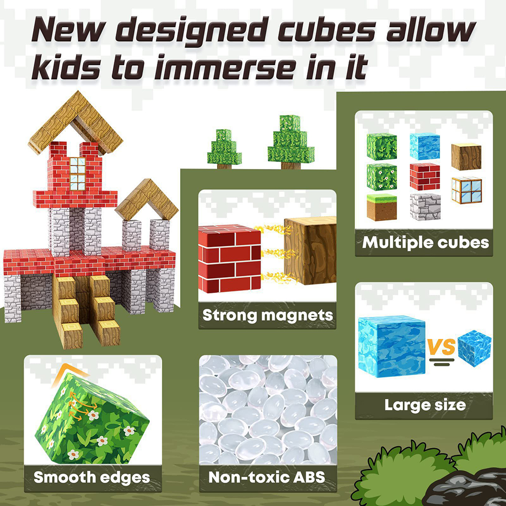DIY Magnetic Building Blocks M - Kids Toys Stores recensione e prezzo