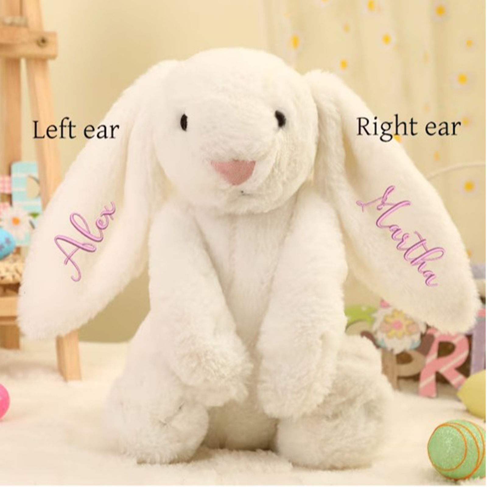 Embroidered Plush Bunny toys P - Kids Toys Names recensione e prezzo