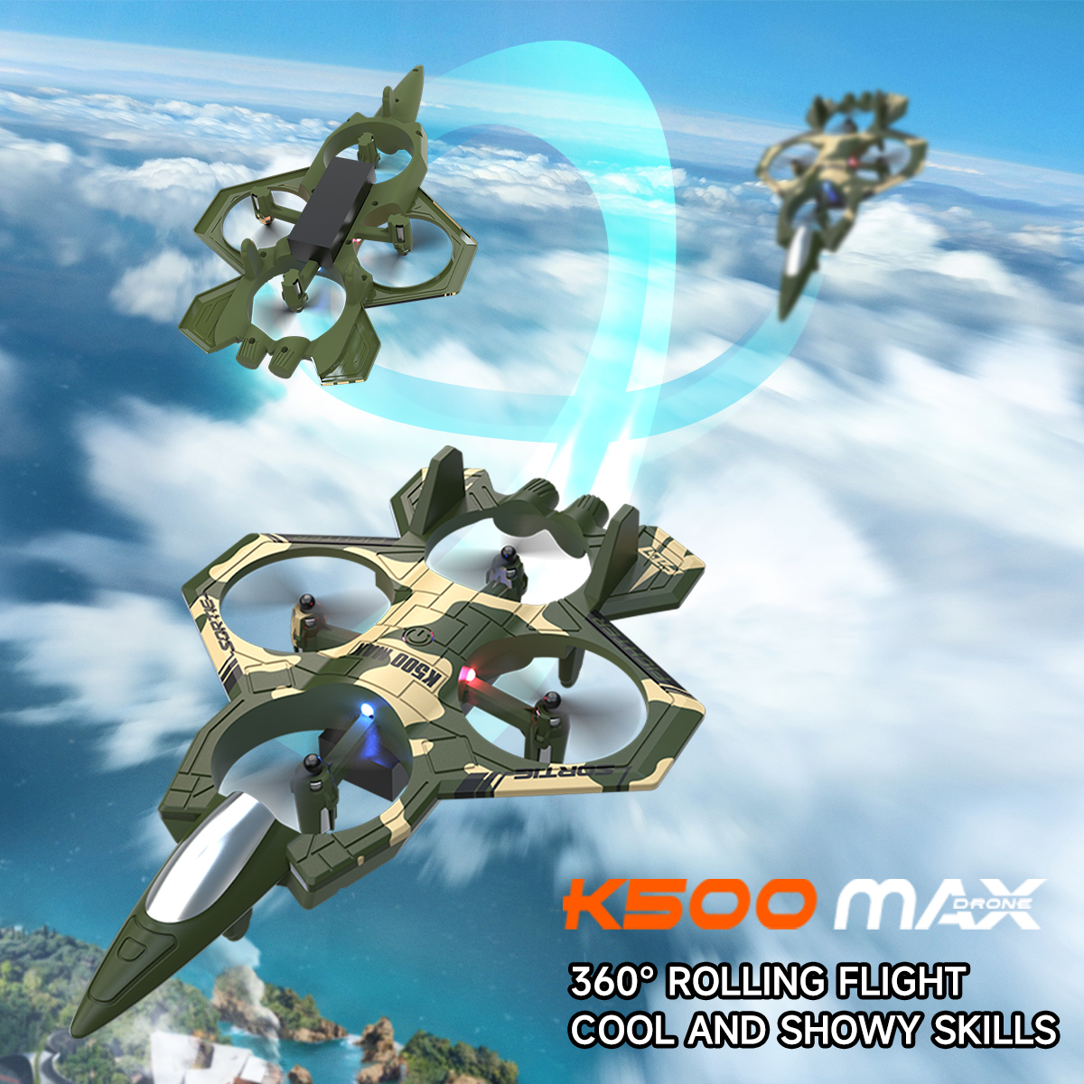 AXNEN K500 MAX RC Plane Fighte - Toys For Kids Video recensione e prezzo