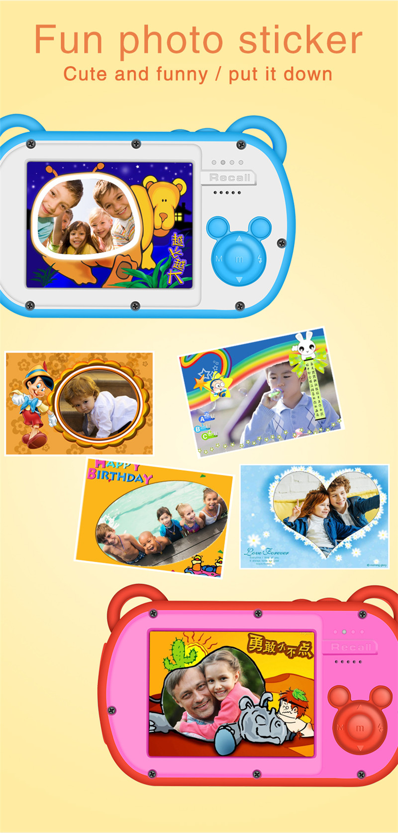 1080P Water-Proof Cartoon Cute - Kids Toys Cartoon Images recensione e prezzo