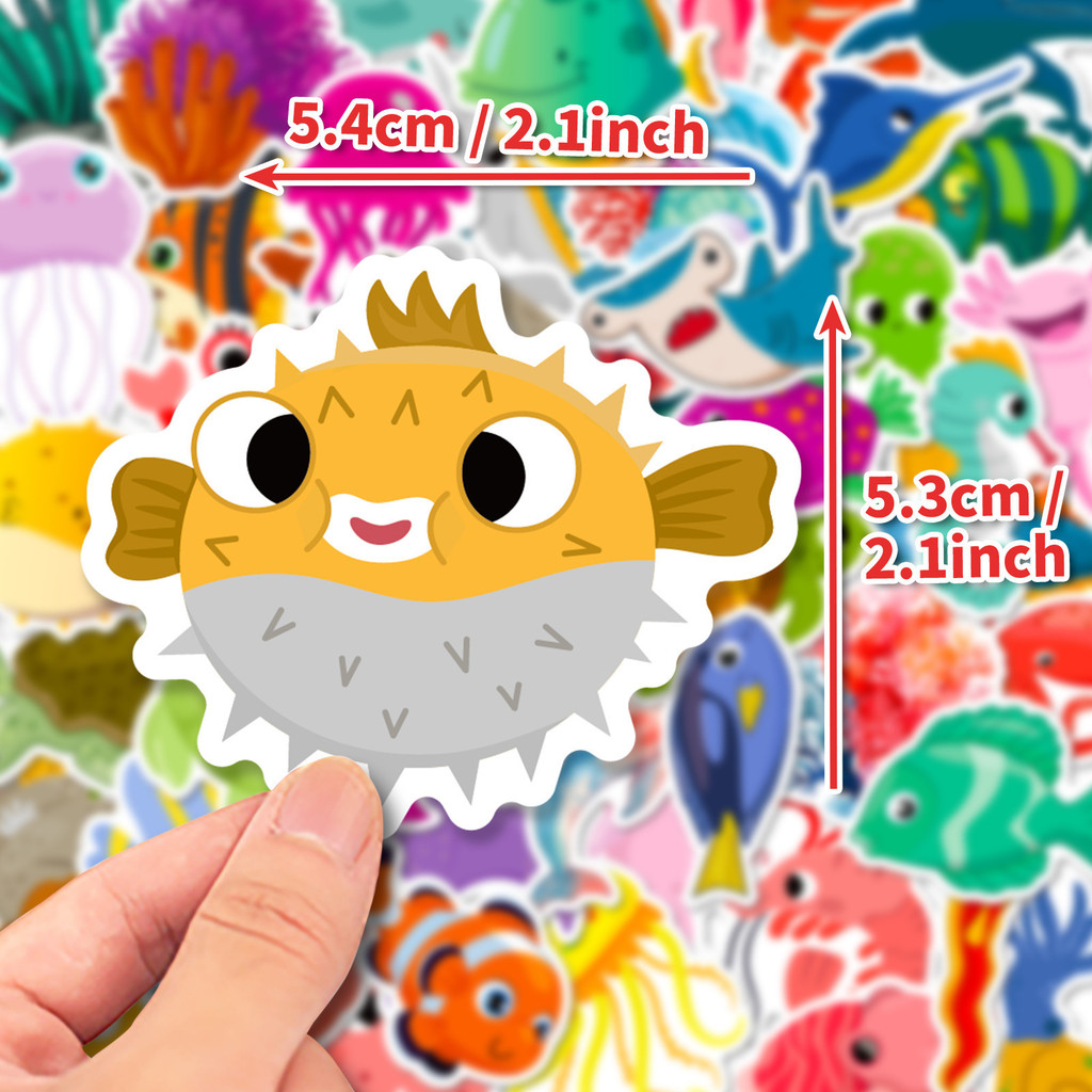 50Pcs Marine Life Stickers Dol - Kids Toys Stores recensione e prezzo