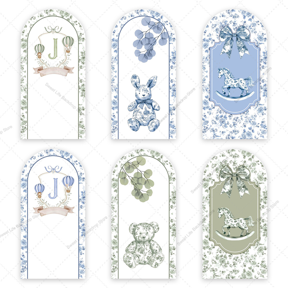 Blue Green Floral Bow Arch Bac - Kids Toys Names recensione e prezzo