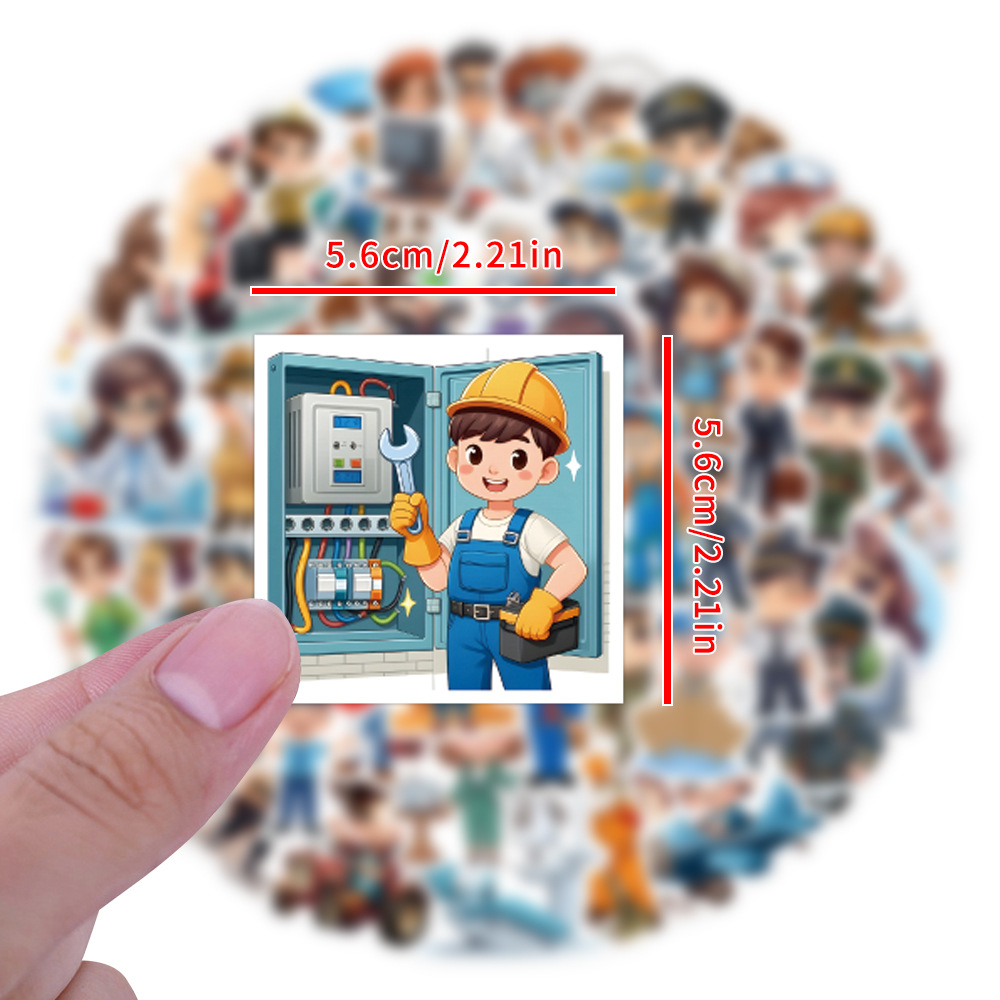 60PCS Career Work Career Stick - Kids Toys Cartoon Images recensione e prezzo
