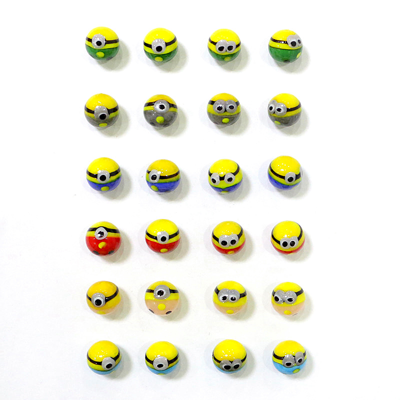 24Pcs Cute Rare Glass Marbles  - Kids Toys Cartoon Images recensione e prezzo
