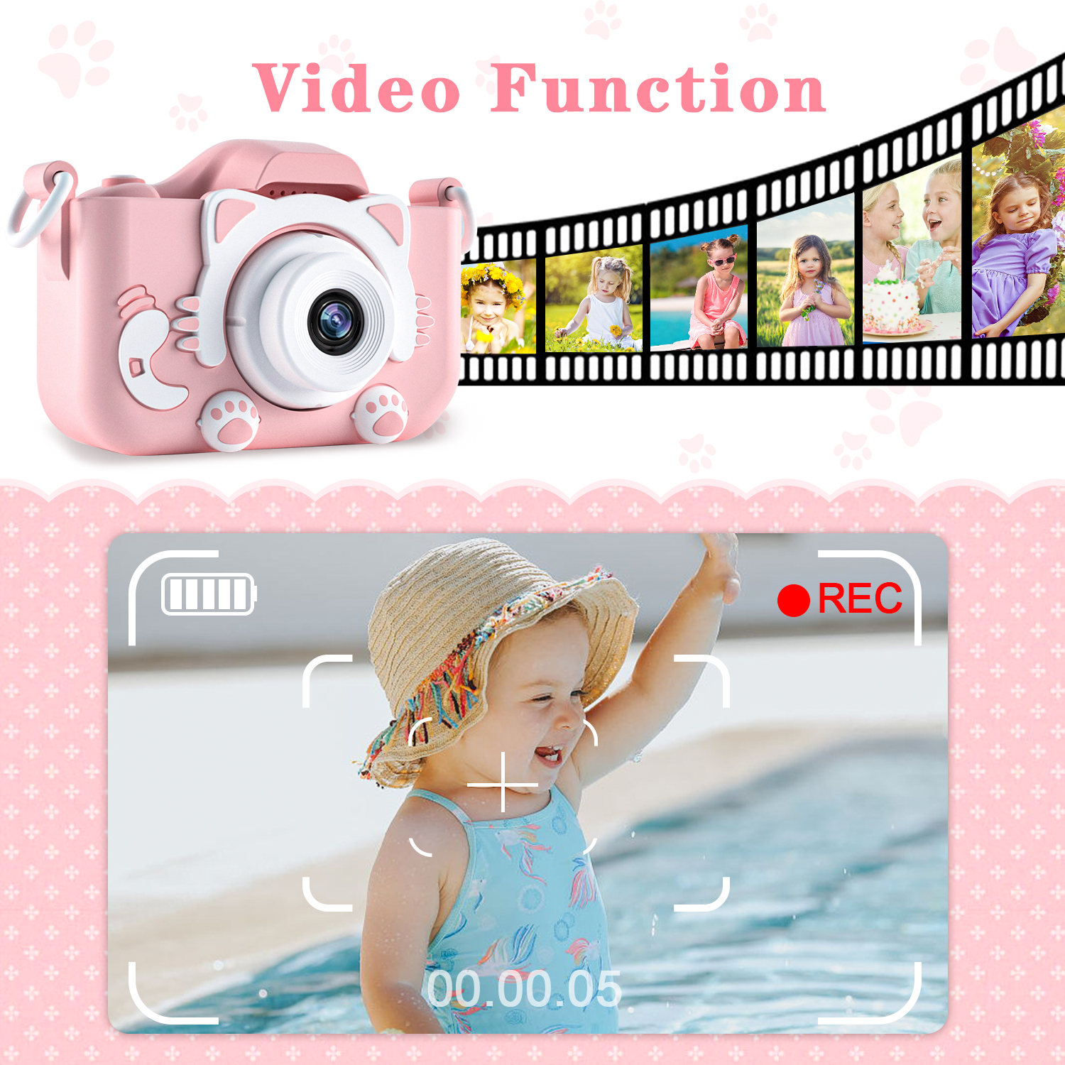 Kids Camera for Girls 1080P HD - Toys For Kids Video recensione e prezzo