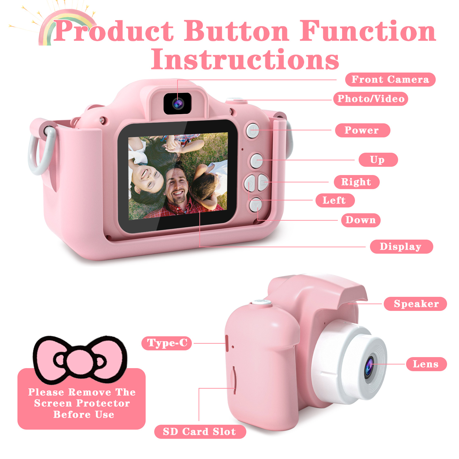 Kids Camera for Girls 1080P HD - Toys For Kids Video recensione e prezzo