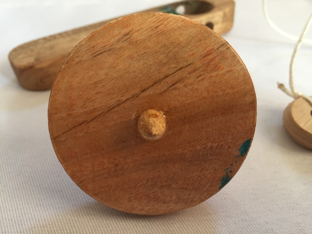 1 PCS Pull String Wood Spin To - Spin Top Gyro Toy recensione e prezzo